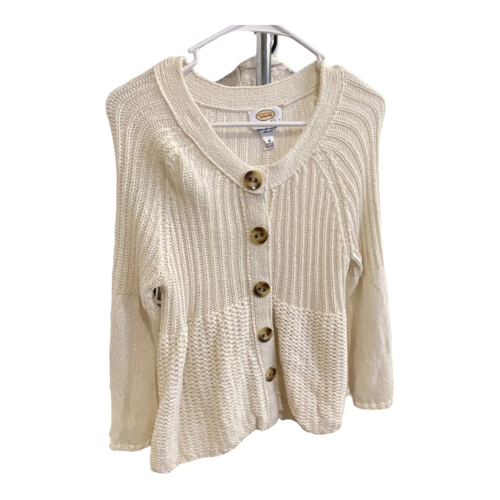 Talbots Cream Sweater Petite Medium